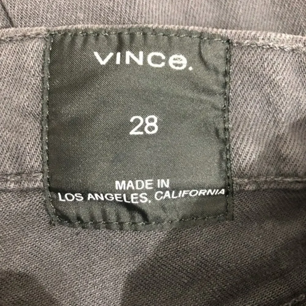 Vince Skinny Crop Denim Jeans in Slate Gray Wash Size 28